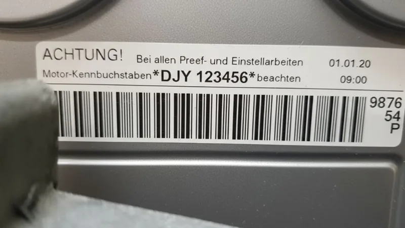 Motorcode finden (VIN, Platte) - Schneller Leitfaden